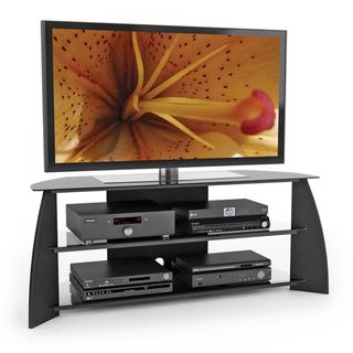 Sonax Florence Wood Midnight Black 57 inch Entertainment Center