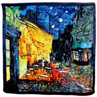 100% Satin Charmeuse Silk Van Goghs Cafe Terrace at