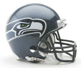 Seattle Seahawks Replica Mini Helmet w/ Z2B Face Mask