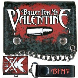 Bullet For My Valentine   Cross Gun Bird Chain Wallet