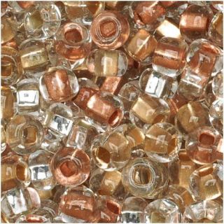 Beadaholique Czech Glass 6/0 Lot Mix Metallic Seed Beads (2 oz Pack