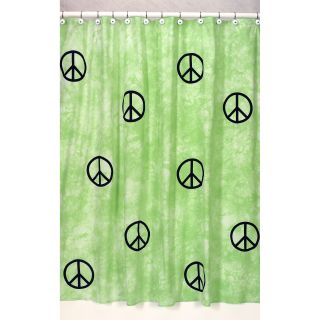 Groovy Peace Sign Tie Dye Shower Curtain Today $37.99
