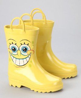 Squarepants Boys Yellow Rain Boots (Toddler/Little Kid) Shoes