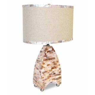 Mother of Pearl Modern Triangular Table Lamp