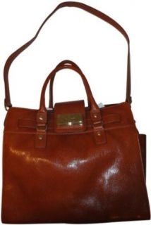 Womens Calvin Klein Purse Handbag Leather Tote Luggage