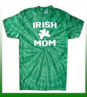 Irish Mom Mother with Attitude Ireland Green Tie Dye T