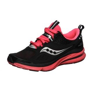 Saucony Womens Grid Profile Black/Pink Running Shoes