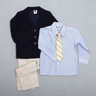 Good Lad Boys Linen Suit with Woven Shirt and Tie
