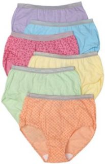 Fruit of the Loom Womens 6 Pack Heather Briefs Clothing