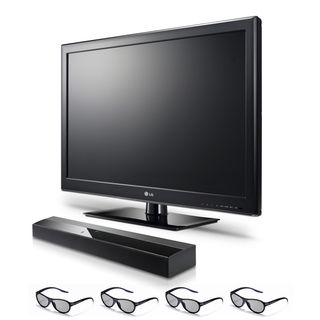 LG 42LM3700 42 1080p Cinema 3D LED TV with Sound Bar and 4 Pairs of