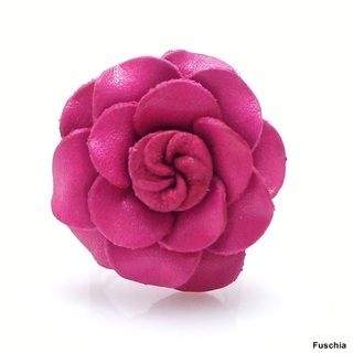 Grandiflora Rose Genuine Leather Free Size Ring (Thailand)