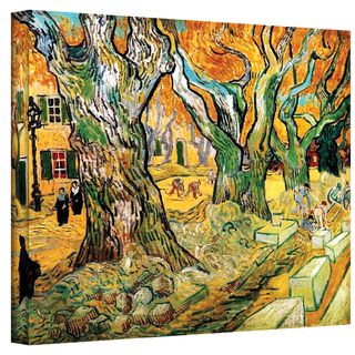 Vincent van Gogh Olive Grove with Yellow Sky Wrapped Canvas Art