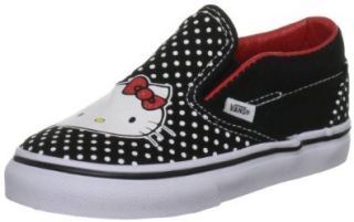 com Vans Kids Classic Slip On Hello Kitty Black Red Vn 0qfb66z Shoes