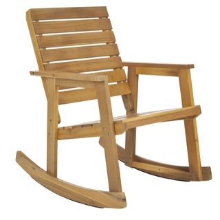 Safavieh Outdoor Alexei Teak Rocking Chair