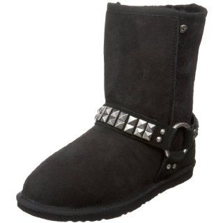 Koolaburra Womens Mistee Studded Harness Boot, Black, 10 M US Shoes