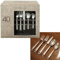 Towle Revolution 18/10 Stainless Steel 40 piece Flatware Set