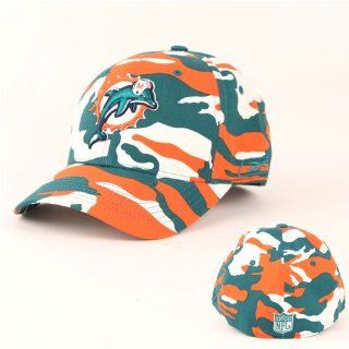 Miami Dolphins Flex Fit Camouflage Baseball Hat Miami Blue