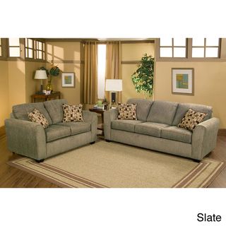Payson Eco Friendly Chenille 2 piece Sofa and Loveseat Set