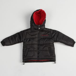 Calvin Klein Boys Black/ Red Puffer Jacket