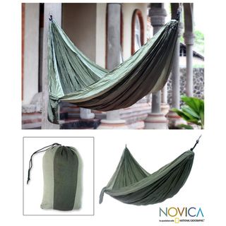 Nylon Parachute Green Outdoors Hammock (Indonesia)