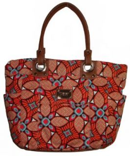 Womens Nine West Large Tote Handbag (Multi Print