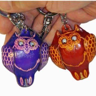 Collectible Real Leather Bag charm or Key chain, a Pair