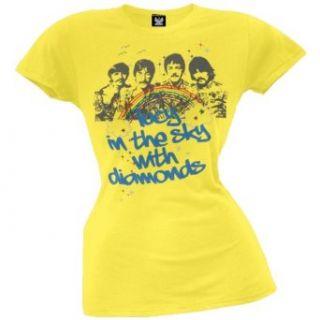 The Beatles   Lucy In The Sky Juniors Yellow T Shirt