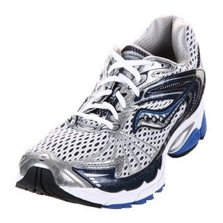 Saucony Mens Progrid Ride 4 White/Blue Running Shoes