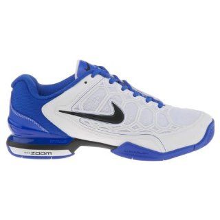 Mega Blue Tennis Sneaker (Womens 7, White Black Mega Blue) Shoes