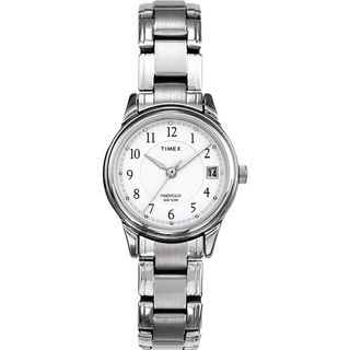 Timex Womens Elevated Classics Dress Silvertone Steel Bracelet Watch