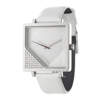 Nixon Womens The Metric Stainless Steel and Leather Quartz Watch