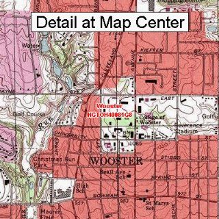 USGS Topographic Quadrangle Map   Wooster, Ohio (Folded