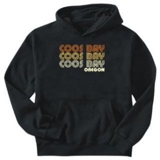 Sweatshirt Black  Coos Bay Retro Color  Oregon Usa City