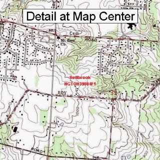 USGS Topographic Quadrangle Map   Bellbrook, Ohio (Folded
