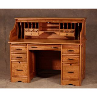 Wood Revival 54 Inch Rolltop Desk