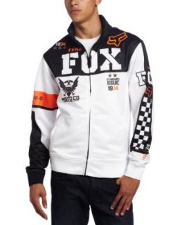 Fox Mens Covert Track Jacket, White, Small Clothing