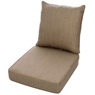 Clara Wicker Outdoor Arm Chair Cushion/ Throw Pillow Set with