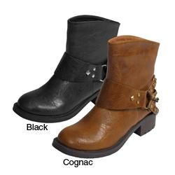 Journee Collection Womens Studded Short Boots