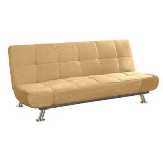 Microfiber Camel Futon Sofa Bed