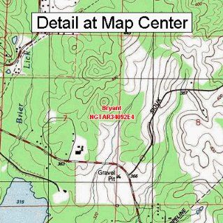 USGS Topographic Quadrangle Map   Bryant, Arkansas (Folded