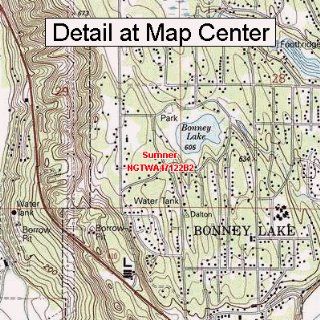 USGS Topographic Quadrangle Map   Sumner, Washington