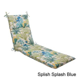 Pillow Perfect Splish Splash Outdoor Chaise Lounge Cushion