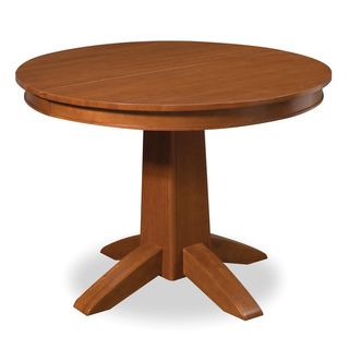 Arts & Crafts Cottage Oak Round Dining Table