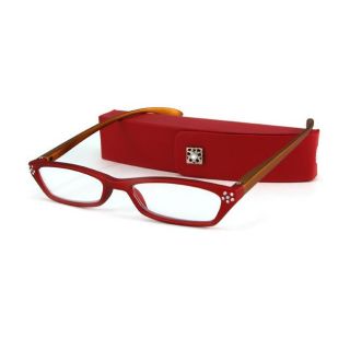 Urban Eyes Womens Crystal Red Reading Glasses