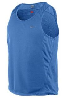 Nike Italy Blue Dri FIT Essentials Mesh Running Singlet