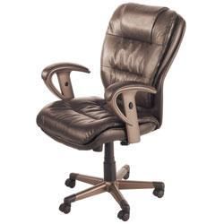 RS To Go Quinton Brown Leather Mid back Chair