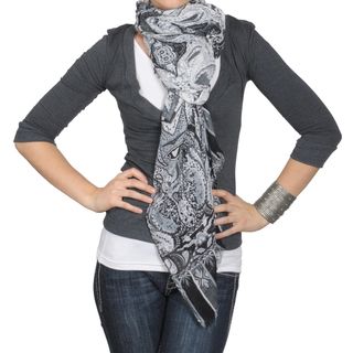Journee Collection Womens Print Fringed Scarf