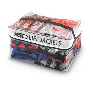 4 Adult Universal X2O Life Vests Red / Blue Sports