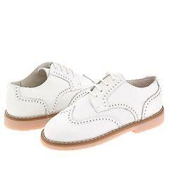Shoe Be Doo 3823 (Toddler/Youth) White Leather Oxfords