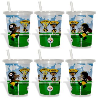 Pittsburgh Steelers Sip and Go Cups (Pack of 6)